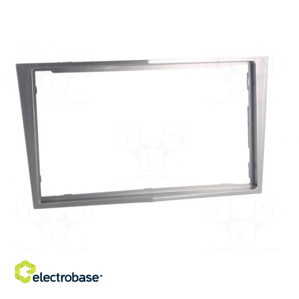 Radio mounting frame | Opel | 2 DIN | silver image 9