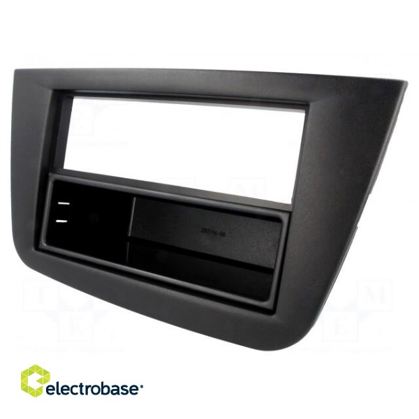 Radio mounting frame | Seat | 2 ISO | black фото 1