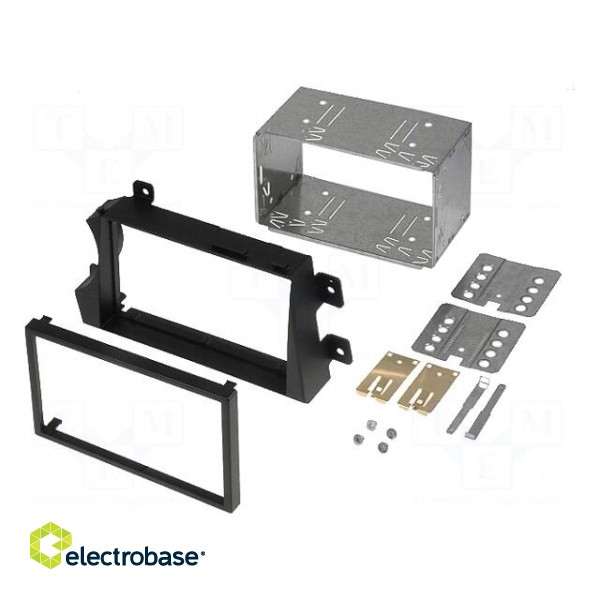 Radio frame | SsangYong | 2 DIN | black