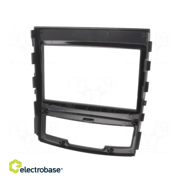 Radio frame | SsangYong | 2 DIN | black image 2