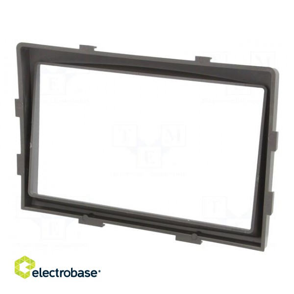 Radio frame | SsangYong | 2 DIN | dark silver image 2