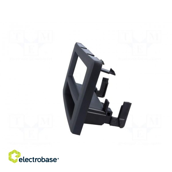 Radio mounting frame | Volvo | 1 DIN | black image 3