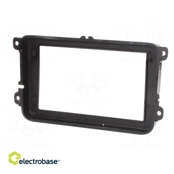 Radio frame | VW | 2 DIN | black gloss image 6