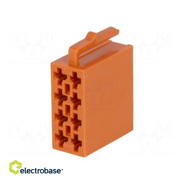 Connector housing | plug | ISO | PIN: 8 | Works with: 341432 image 1