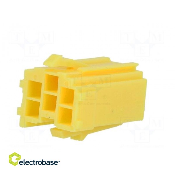 Connector housing | plug | Mini ISO | PIN: 6 | yellow image 6