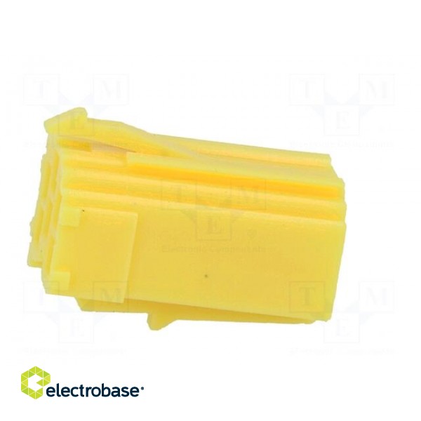 Connector housing | plug | Mini ISO | PIN: 6 | yellow image 7
