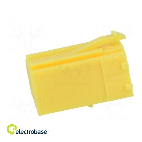 Connector housing | plug | mini ISO | PIN: 6 | yellow | 331444,331450 image 3