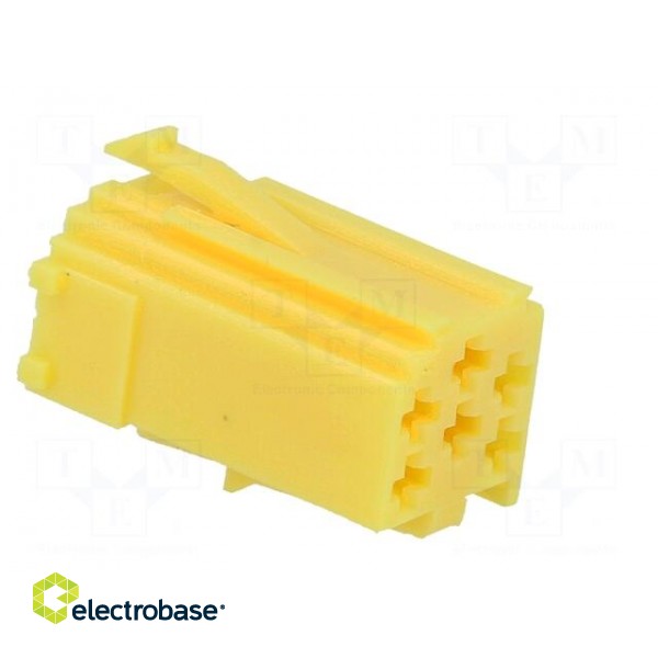 Connector housing | plug | mini ISO | PIN: 6 | yellow | 331444,331450 image 8
