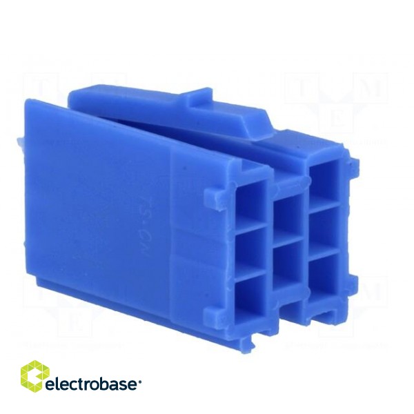 Connector housing | plug | Mini ISO | PIN: 8 | blue | Works with: 331444 image 4