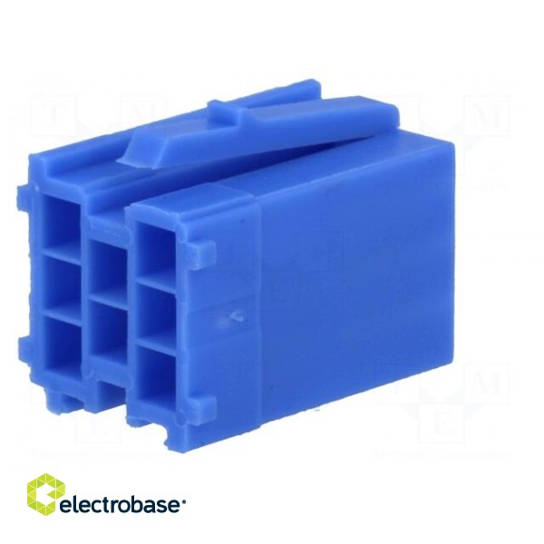 Connector housing | plug | Mini ISO | PIN: 8 | blue | Works with: 331444 image 6