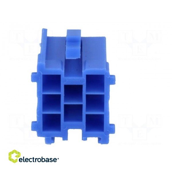 Connector housing | plug | Mini ISO | PIN: 8 | blue | Works with: 331444 image 5
