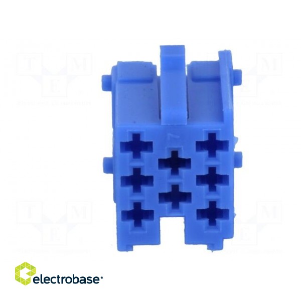 Connector housing | plug | Mini ISO | PIN: 8 | blue | Works with: 331444 image 9