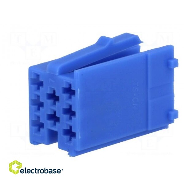 Connector housing | plug | Mini ISO | PIN: 8 | blue | Works with: 331444 image 2