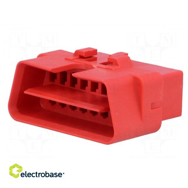 Connector housing | plug | OBD | PIN: 16 | 16 pins paveikslėlis 2