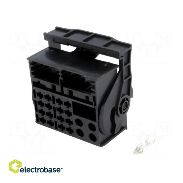 Connector housing | plug | Quadlock | PIN: 16 | with terminal image 1
