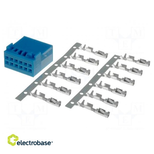 Kit | plug | Quadlock | PIN: 12 | blue | Car model: VW 2011->