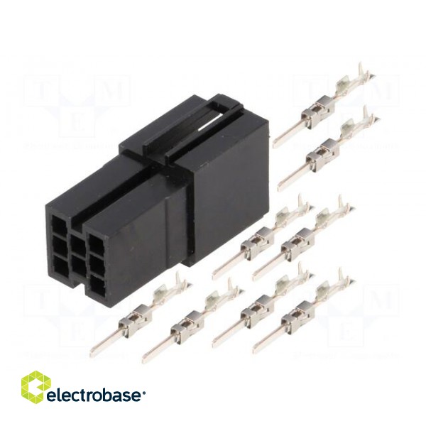 Kit | socket | Mini ISO | PIN: 8 | 8 pins image 1