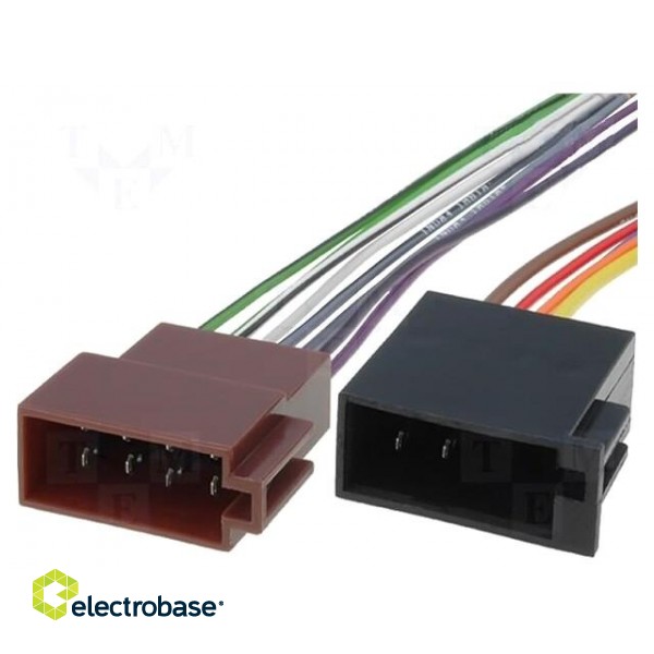 ISO socket,wires | PIN: 13(5+8)