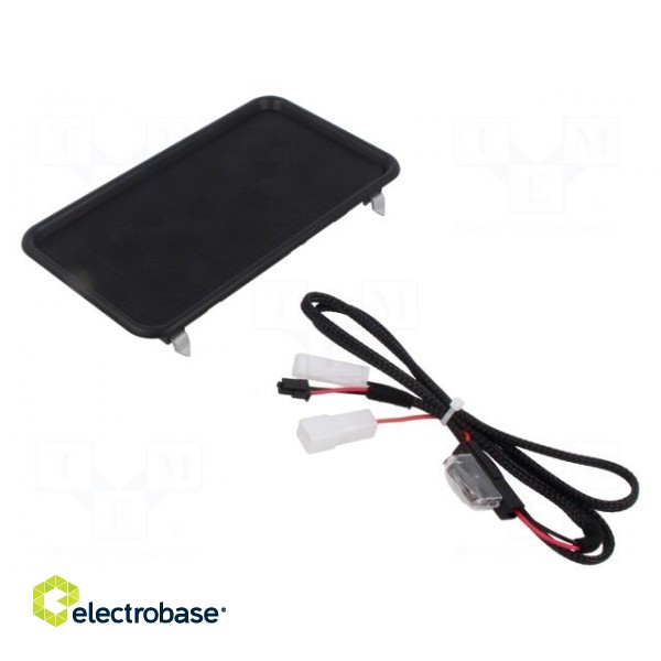 Accessories: inductance charger | black | 10W | Car brand: universal