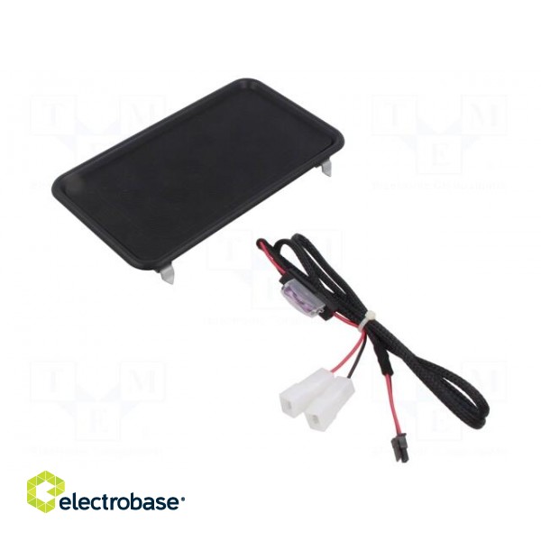 Accessories: inductance charger | black | 15W | Car brand: universal