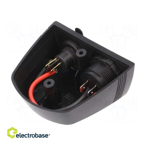Ammeter | car lighter socket x1 | Sup.volt: 7÷33VDC | black | red фото 2