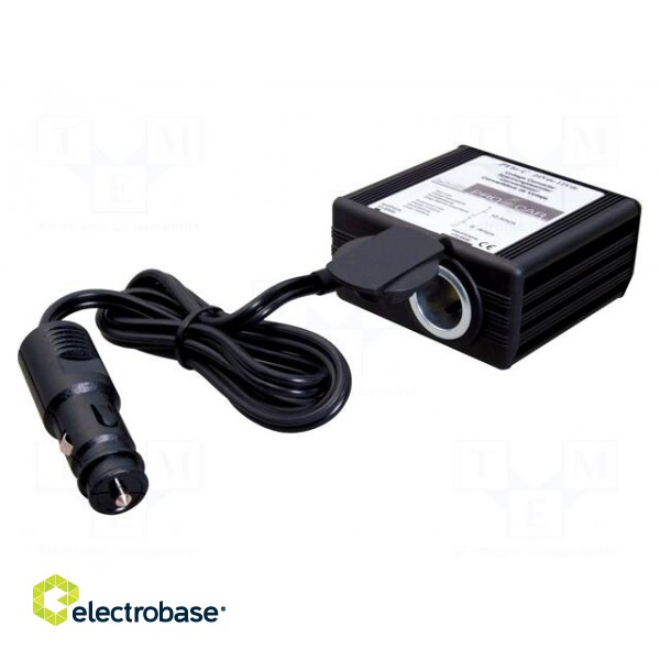 Automotive power supply | car lighter socket x1 | black | 1.2m