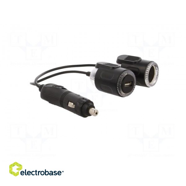 Automotive power supply | USB A socket,car lighter socket x1 paveikslėlis 8