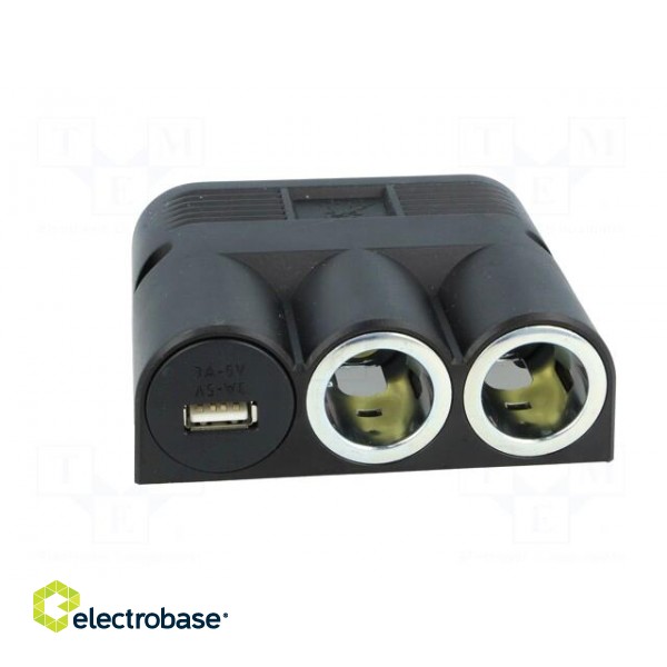 Automotive power supply | USB A socket,car lighter socket x2 image 10