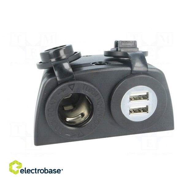 Car lighter socket | car lighter socket x1,USB A socket x2 image 9