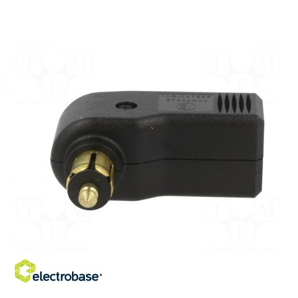 USB power supply | USB A socket | 16A | Sup.volt: 12÷24VDC | black image 3