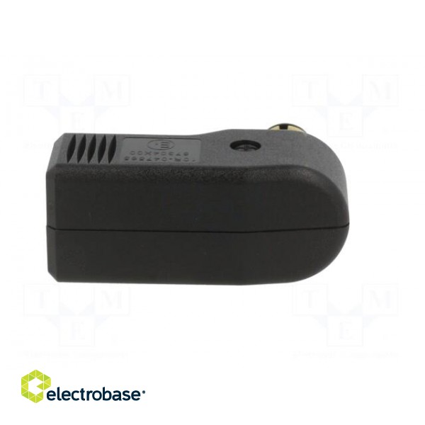 USB power supply | USB A socket | 16A | Sup.volt: 12÷24VDC | black paveikslėlis 7