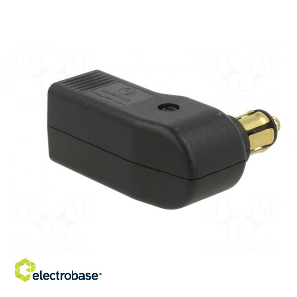 USB power supply | USB A socket | 16A | Sup.volt: 12÷24VDC | black фото 8