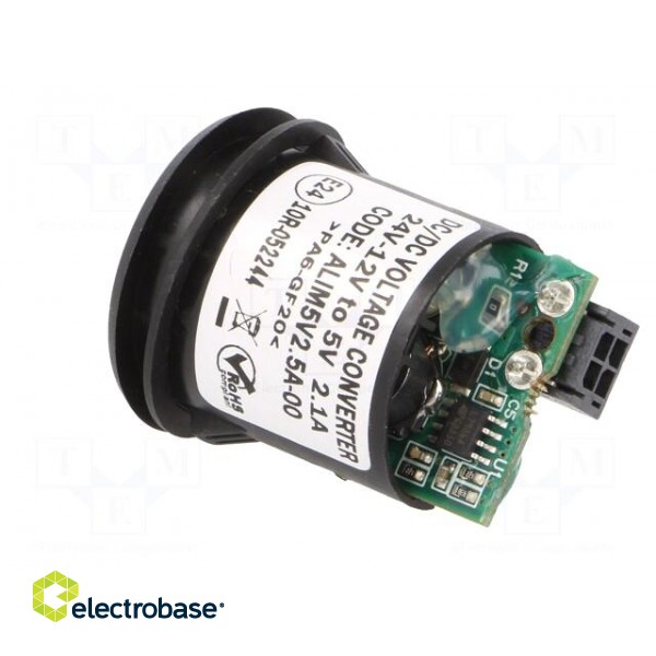 USB power supply | Sup.volt: 12÷24VDC | 5V/2.1A | USB A socket x2 image 4