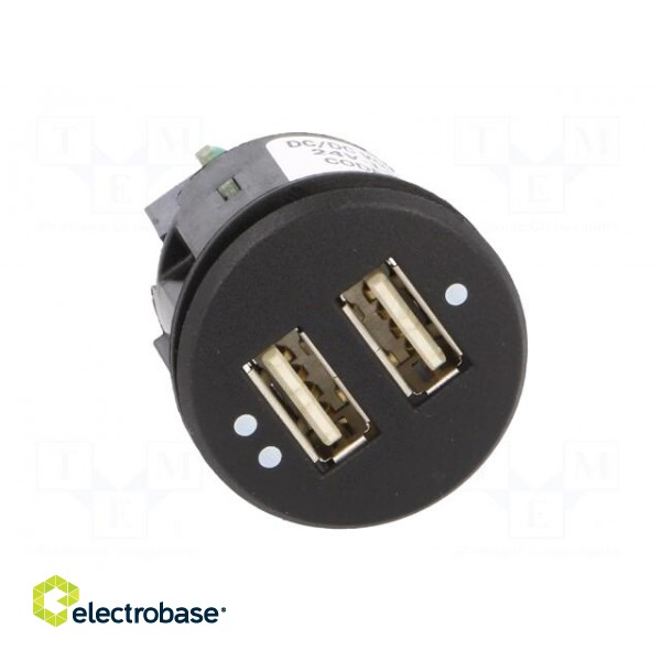 USB power supply | Sup.volt: 12÷24VDC | 5V/2.1A | USB A socket x2 image 9