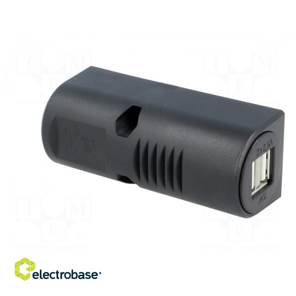 Automotive power supply | USB A socket x2 | 5A | Sup.volt: 12÷24VDC paveikslėlis 9