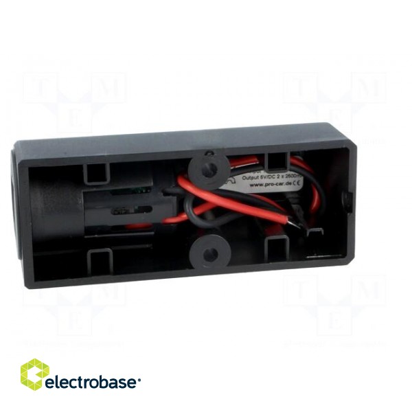 Automotive power supply | USB A socket x2 | 5A | Sup.volt: 12÷24VDC paveikslėlis 4