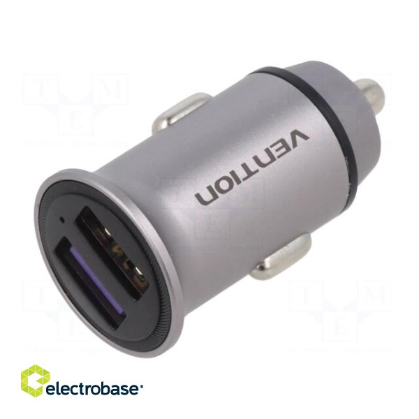 USB power supply | USB A socket x2 | Inom: 5A | Sup.volt: 12÷24VDC