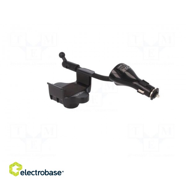 Car holder | black | 5V/3.1A | Features: with smartphone holder image 4