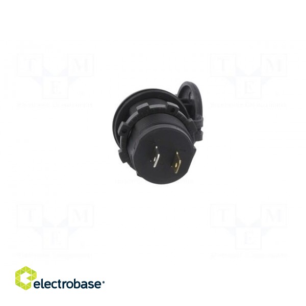 USB power supply | USB A socket x2 | Sup.volt: 12÷24VDC | black image 5