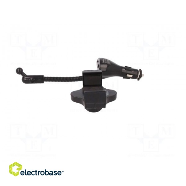 Car holder | black | 5V/3.1A | Features: with smartphone holder image 3