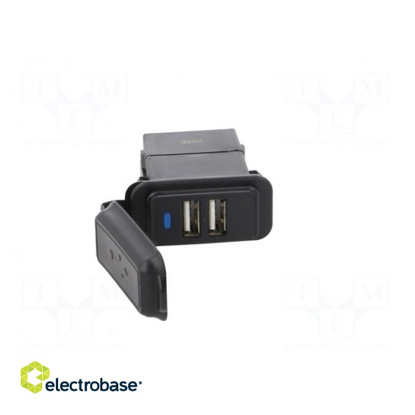USB power supply | USB A socket x2 | Sup.volt: 12÷24VDC | 5V/2.4A image 9