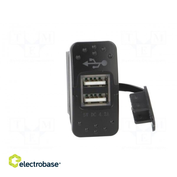 USB power supply | USB A socket x2 | Sup.volt: 12÷24VDC | 5V/2.1A image 9
