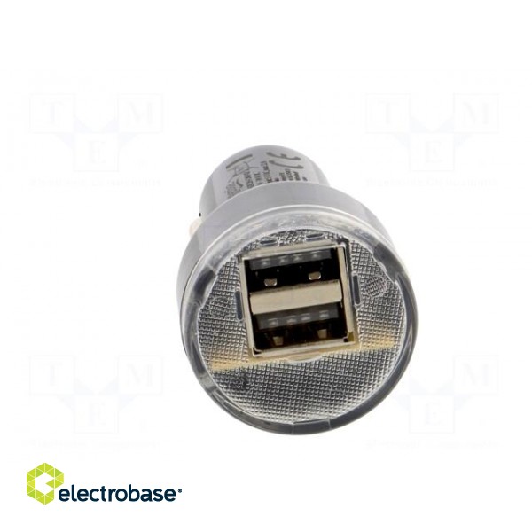 USB power supply | USB A socket x2 | Sup.volt: 12÷24VDC | 5V/2.1A фото 9