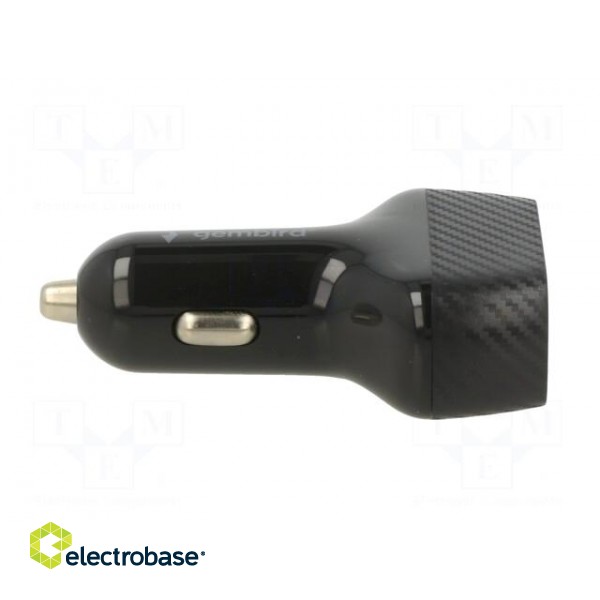 USB power supply | USB A socket x2 | Sup.volt: 12÷24VDC | black paveikslėlis 7