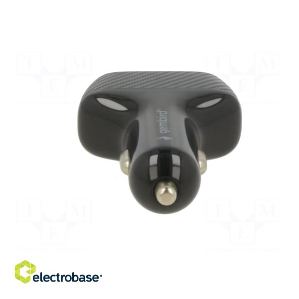 USB power supply | USB A socket x2 | Sup.volt: 12÷24VDC | black paveikslėlis 5