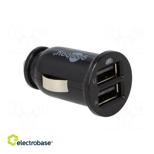 Automotive power supply | USB A socket x2 | Sup.volt: 12VDC | black image 8