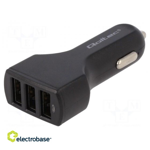 USB power supply | USB A socket x3 | Sup.volt: 12÷24VDC | 5V/4.8A image 1