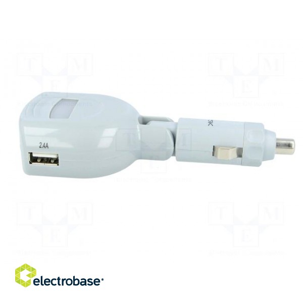 USB power supply | USB A socket x3 | Sup.volt: 12÷24VDC | white image 3