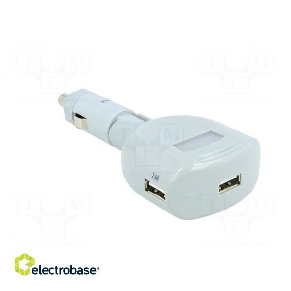 USB power supply | USB A socket x3 | Sup.volt: 12÷24VDC | white image 8