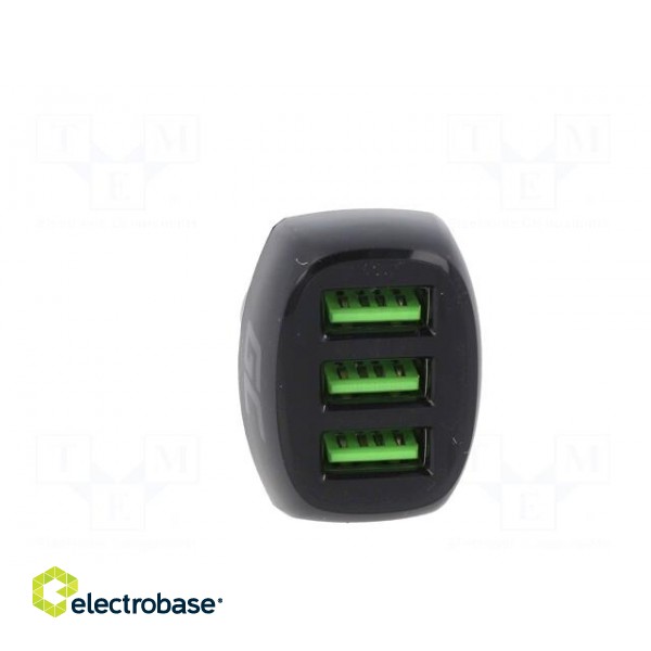 USB power supply | USB A socket x3 | Sup.volt: 12÷24VDC | black paveikslėlis 9